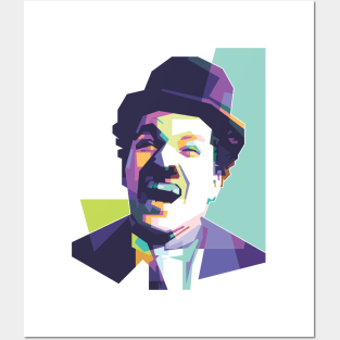 Charlie Chaplin WPAP Posters and Art